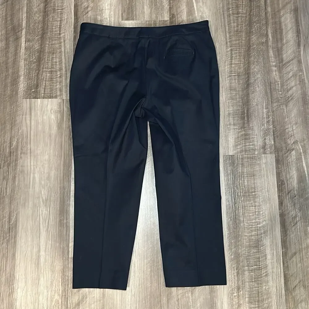 Faconnable Split Hem Crop Slacks - 16